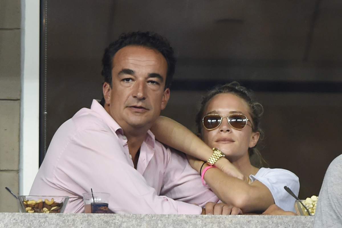 Olivier Sarkozy and Mary Kate Olsen attend Day 8 of the 2014 US Open at USTA Billie Jean King National Tennis Center on Sept. 1, 2014 in New York City. 