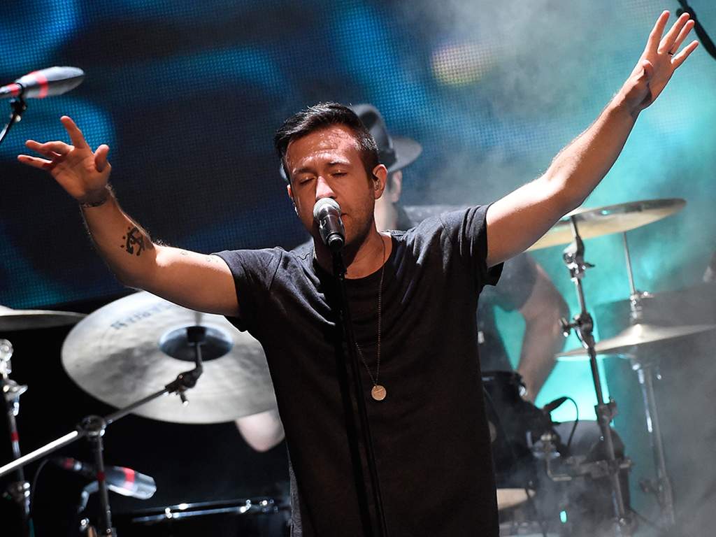 Jon Steingard of the Christian rock group Hawk Nelson performs onstage during the 3rd Annual KLOVE Fan Awards at the Grand Ole Opry House on May 31, 2015 in Nashville, Tenn.