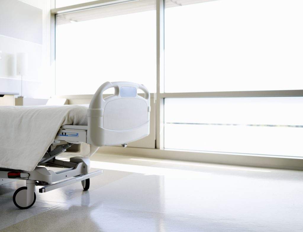 A file photo of a hospital bed.