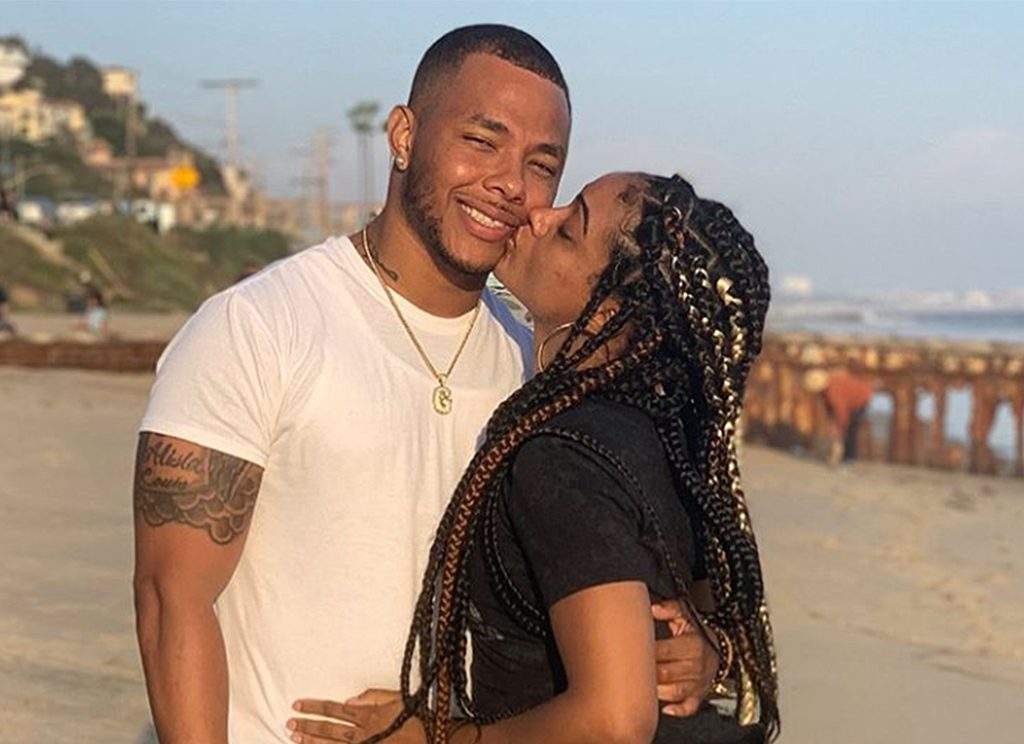 American actor Gregory Tyree Boyce, left, and his girlfriend Natalie Adepoju. 