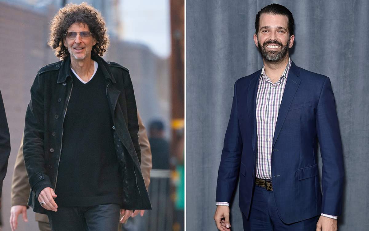 (L-R): Howard Stern and Donald Trump Jr.