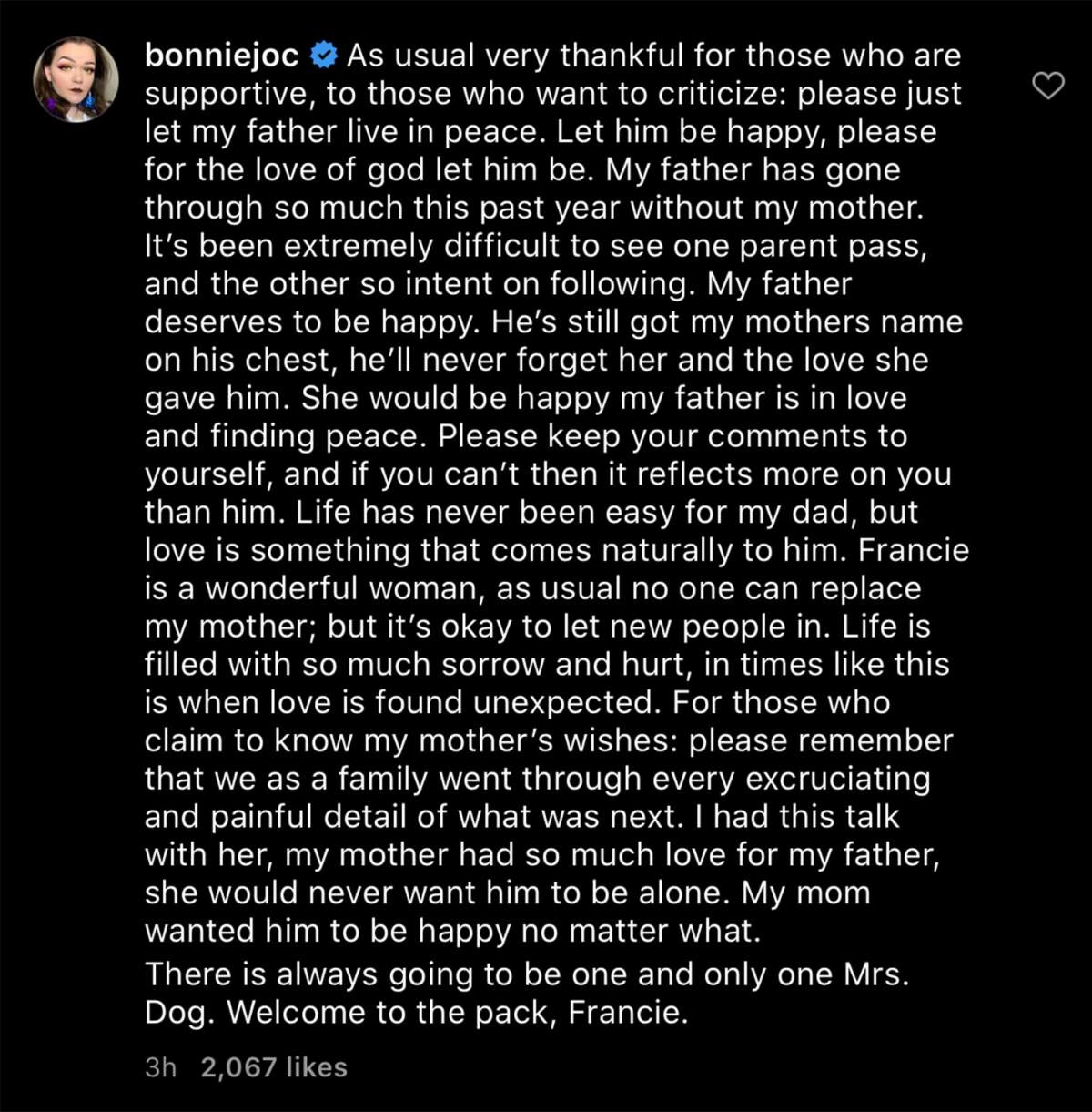 Dog the Bounty Hunter’s daughter reacts to fans’ criticism about his engagement: ‘Let him be’ - image
