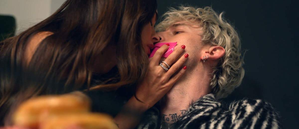 Megan Fox and Machine Gun Kelly in his ‘Bloody Valentine’ music video. (Machine Gun Kelly/YouTube)