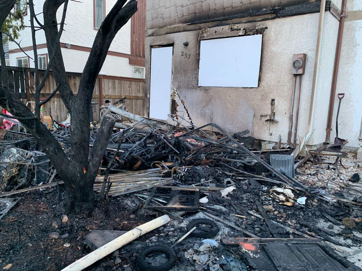 Fire crews had the fire at a duplex on Houde Drive under control within 30 minutes, says the city.