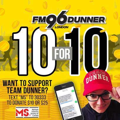 Dunner 10 for 10 fundraiser