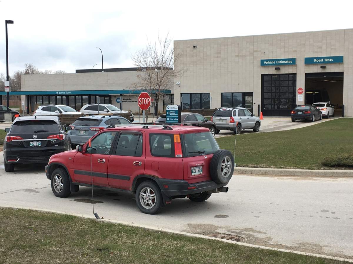 A Thursday afternoon lineup at the Barnes Street COVID-19 testing site.