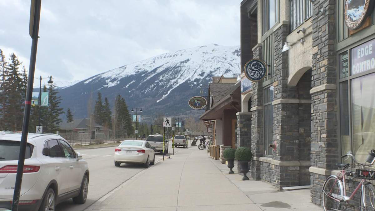 The town of Jasper, Alta., in Jasper National Park on Friday, May 15, 2020.