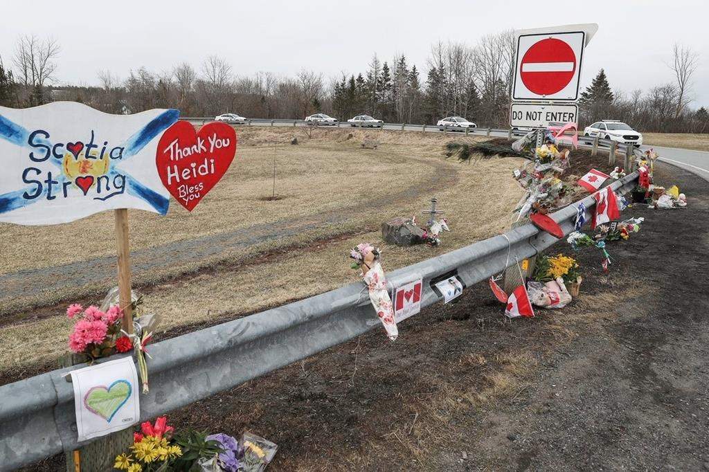 Scene where RCMP Const. Heidi Stevenson and Joey Webber were killed in Shubenacadie, N.S., Friday, May 1, 2020.