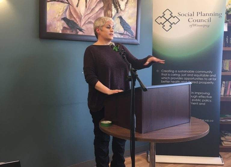 Kate Kehler of the Social Planning Council of Winnipeg.
