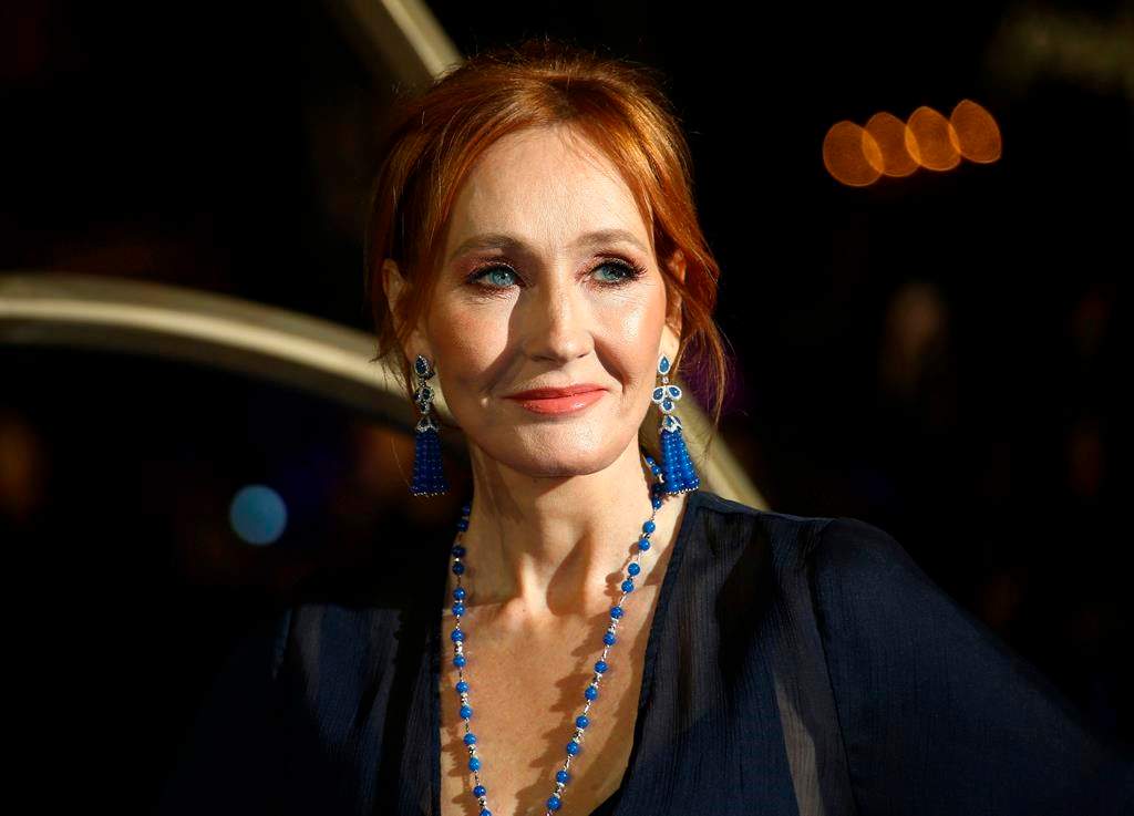 In this Nov. 13, 2018 file photo, author J.K. Rowling poses for photographers upon her arrival at the premiere of the film 'Fantastic Beasts: The Crimes of Grindelwald', in London. JK Rowling is publishing a new story called “The Ickabog,” which will be free to read online to help entertain children and families stuck at home during the coronavirus pandemic. The “Harry Potter” author said Tuesday May 26, 2020, that she wrote the fairy tale for her children as a bedtime story over a decade ago.