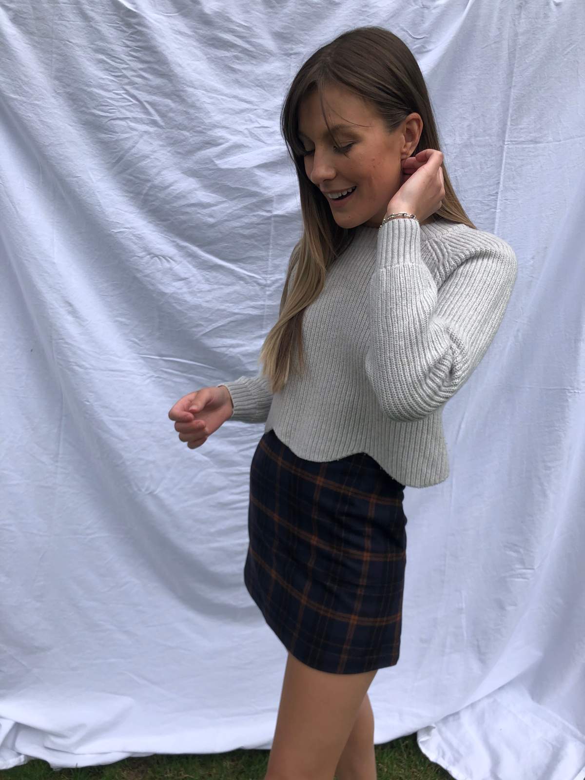 A backyard photoshoot from The Collective Closet