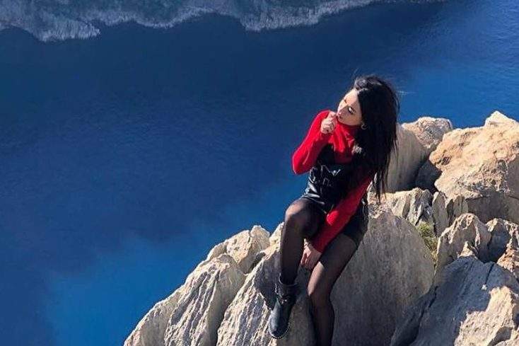 Olesia Suspitsina is shown in this image posted on her Facebook page in 2019.