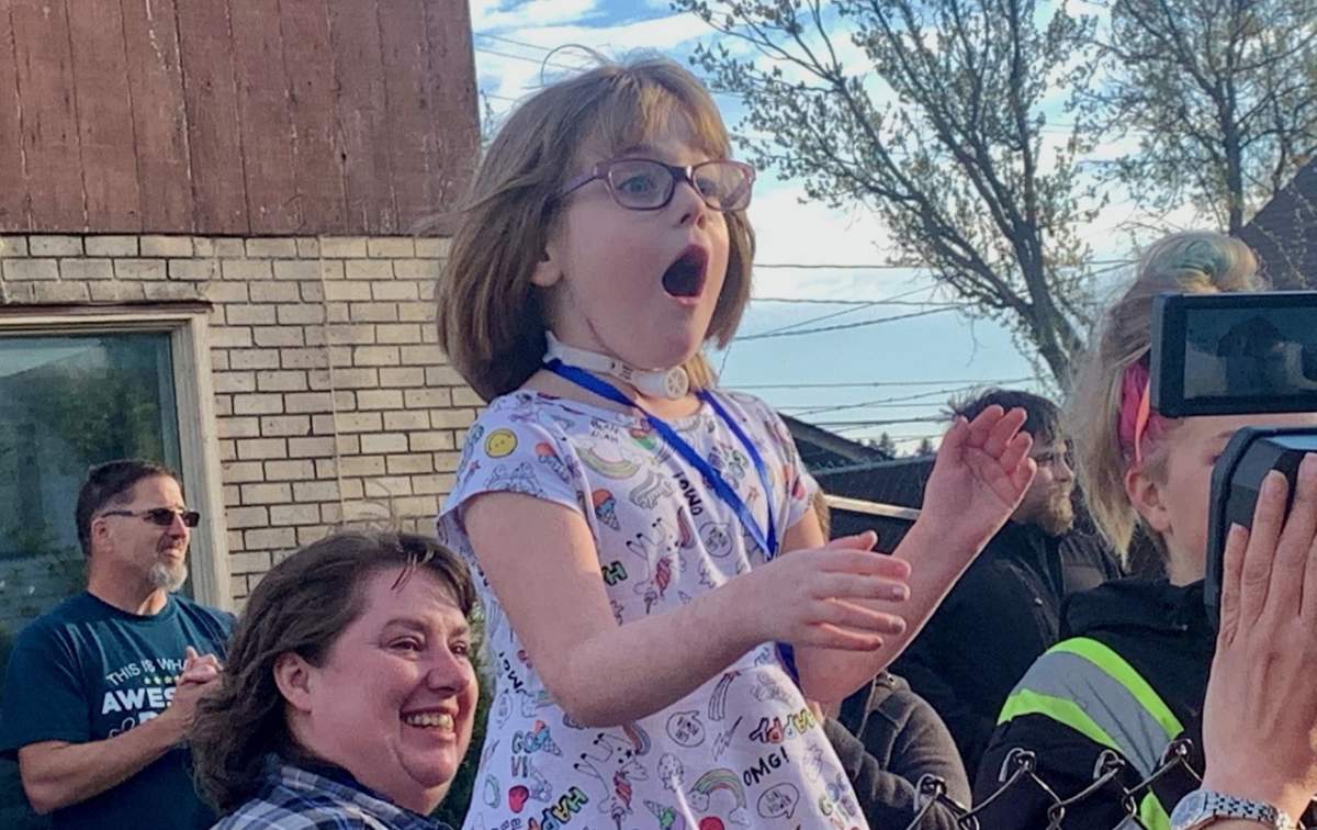 Five-year-old Kendrah was astonished by the welcome home parade she was given Tuesday night, May 19, 2020 upon her return to Prince Albert, Sask. Kendra, a five-year-old girl who survived when her paternal grandparents and brother died in a triple slaying in Saskatchewan, came home to a welcome that astonished and delighted her. 