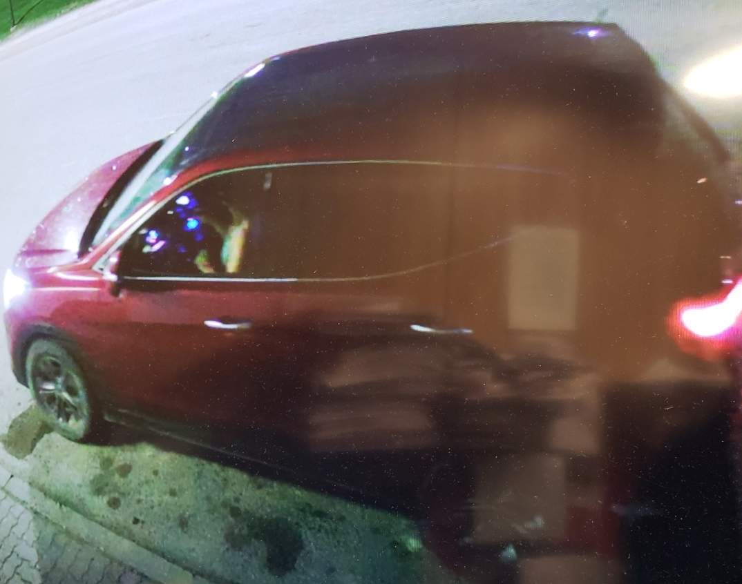 Manitoba RCMP are looking for the driver of this vehicle.