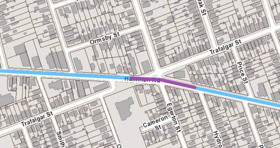 Hamilton Road is closed east of Egerton Street. Egerton Street is also be closed north and south of Hamilton Road.