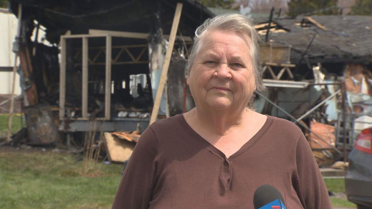 Ruth Bourgeois, a neighbour, says knowing about the fire and separate car crash makes for an extremely difficult time for the community and says people need to support the man.