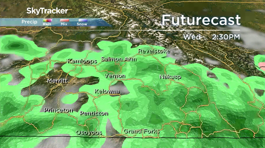 Showers are likely to linger at times into the day on Wednesday.