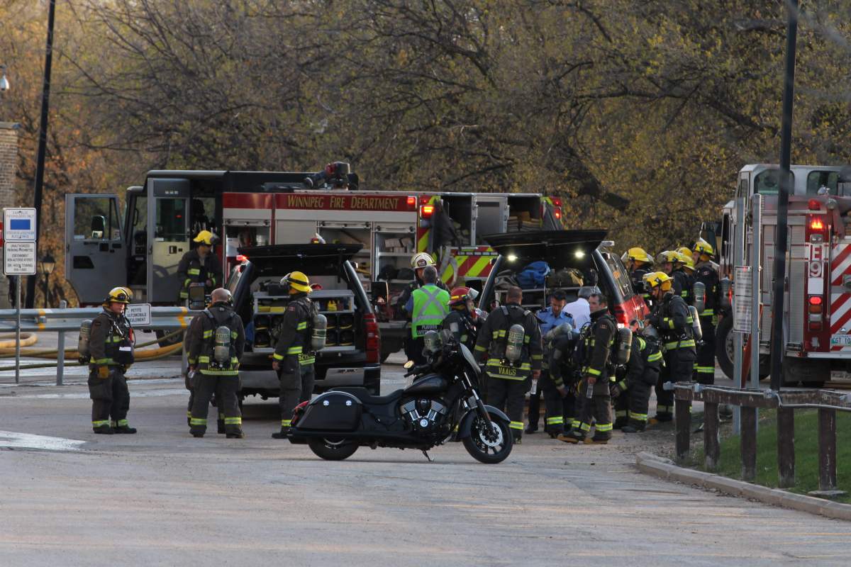 Winnipeg Fire Paramedic Service spent the early part of Saturday evening attending to a fire at St. Boniface Hospital. 