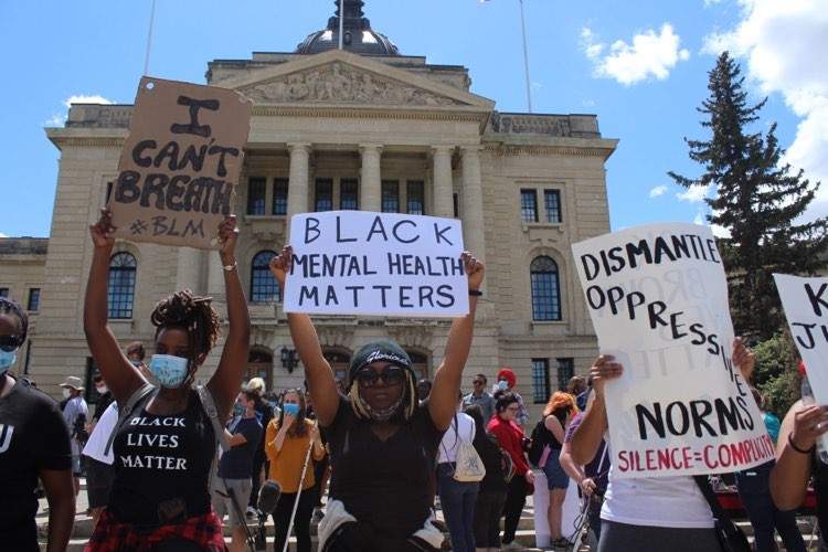 Public health officials in Saskatchewan are warning of the risks associated with attending rallies during a pandemic.