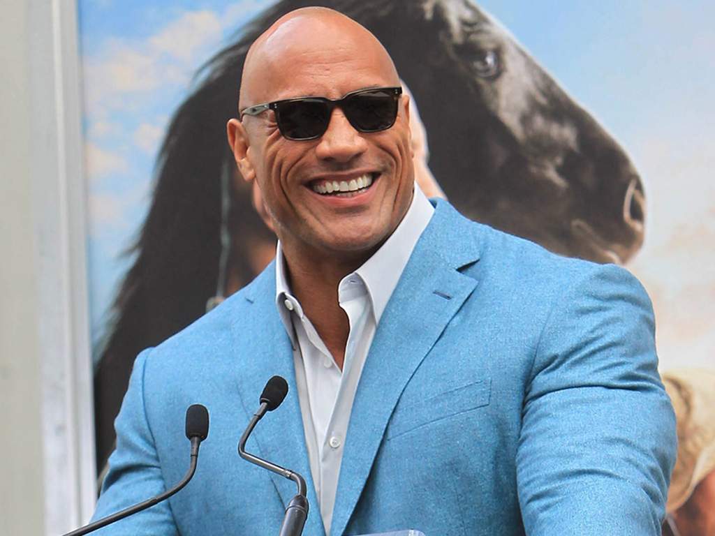 Dwayne Johnson at a Hand and Footprint Ceremony at the TCL Chinese Theatre IMAX in Los Angeles, Calif.