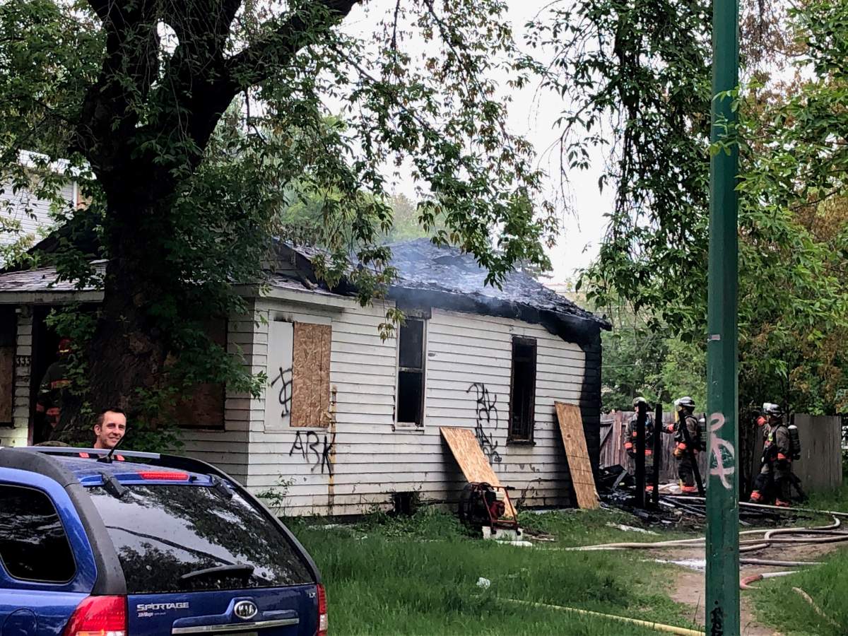 An abandoned house on Avenue Q South was alit when firefighters arrived, shortly after 2 p.m.