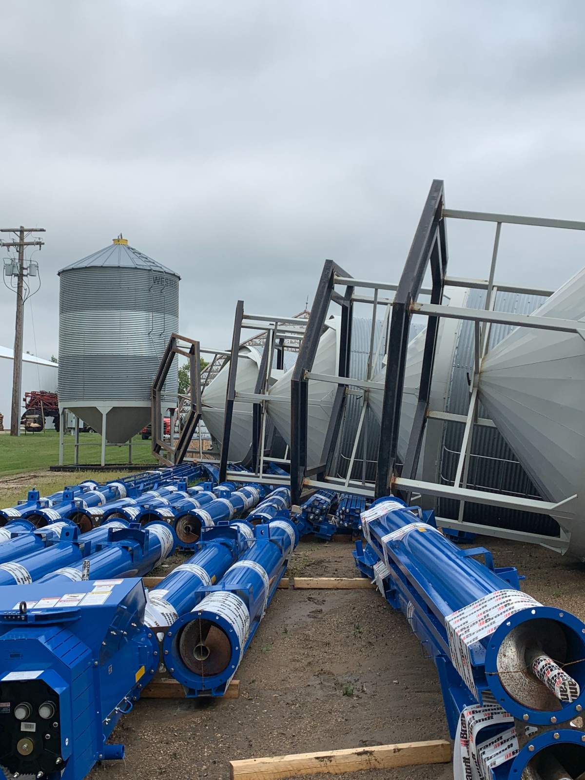 Storm damage east of Rapid City, Man.