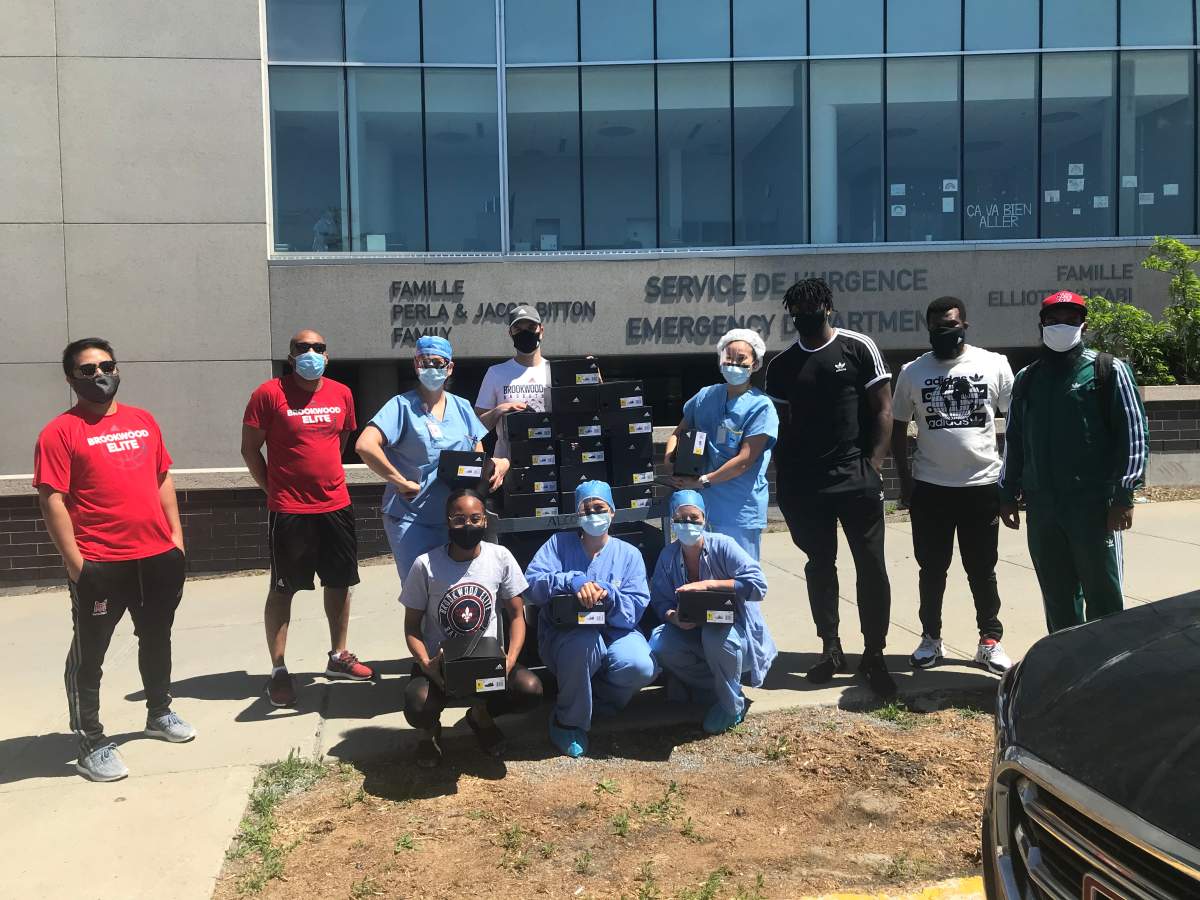 Coronavirus: Montreal basketball program donates shoes, meals to Jewish General Hospital - image