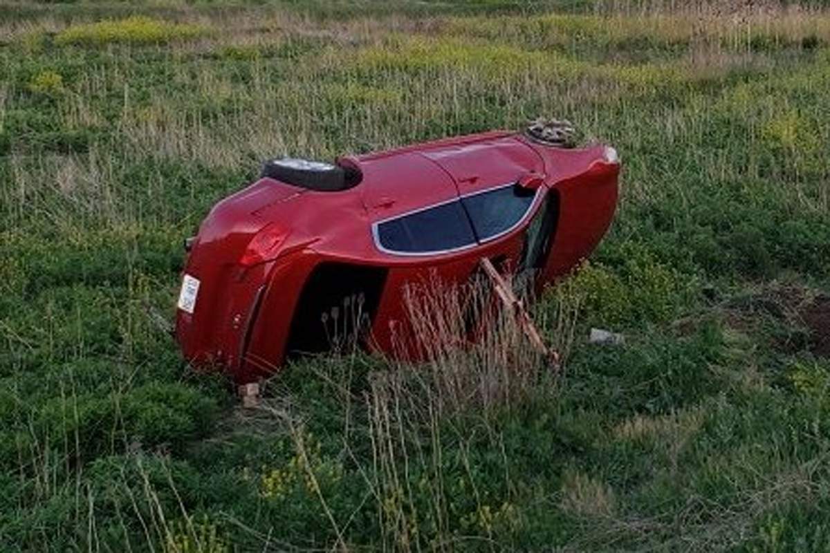 Police say the man was driving the vehicle for the first time.
