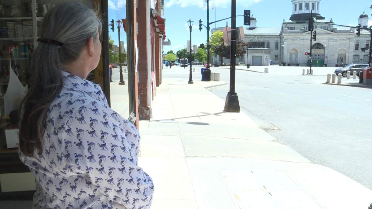 Susan Cooke in front of her store, Cooke’s Fine Foods on Brock Street.