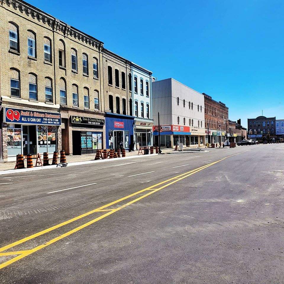 Kent Street West has been repaved in downtown Lindsay, Ont.
