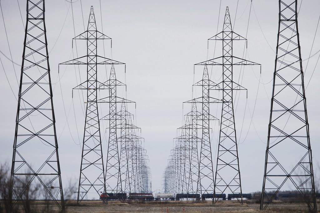 Manitoba Hydro power lines.