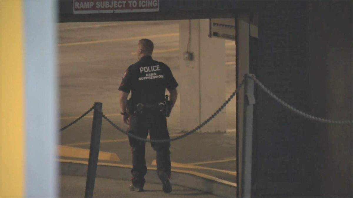Calgary police responded to a shooting death in Eau Claire on Friday, June 5, 2020.