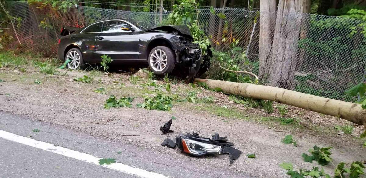 A Peterborough County man faces a number of charges following a crash in Caledon.