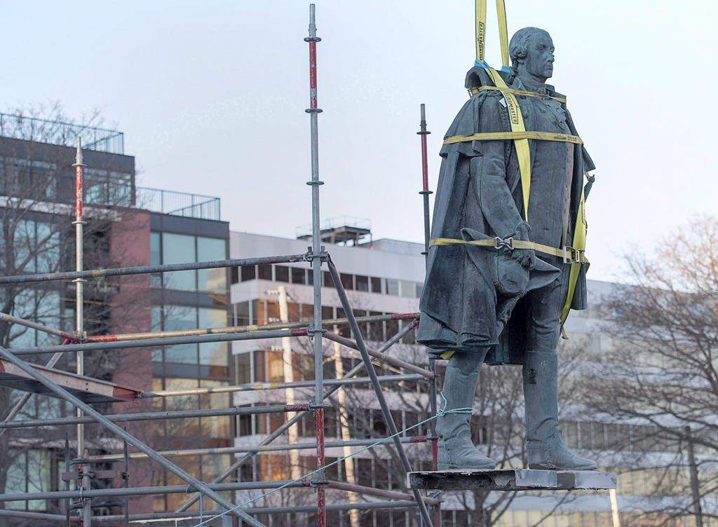 The statue of Edward Cornwallis was removed from what's now known as the Peace and Friendship Park in 2018.