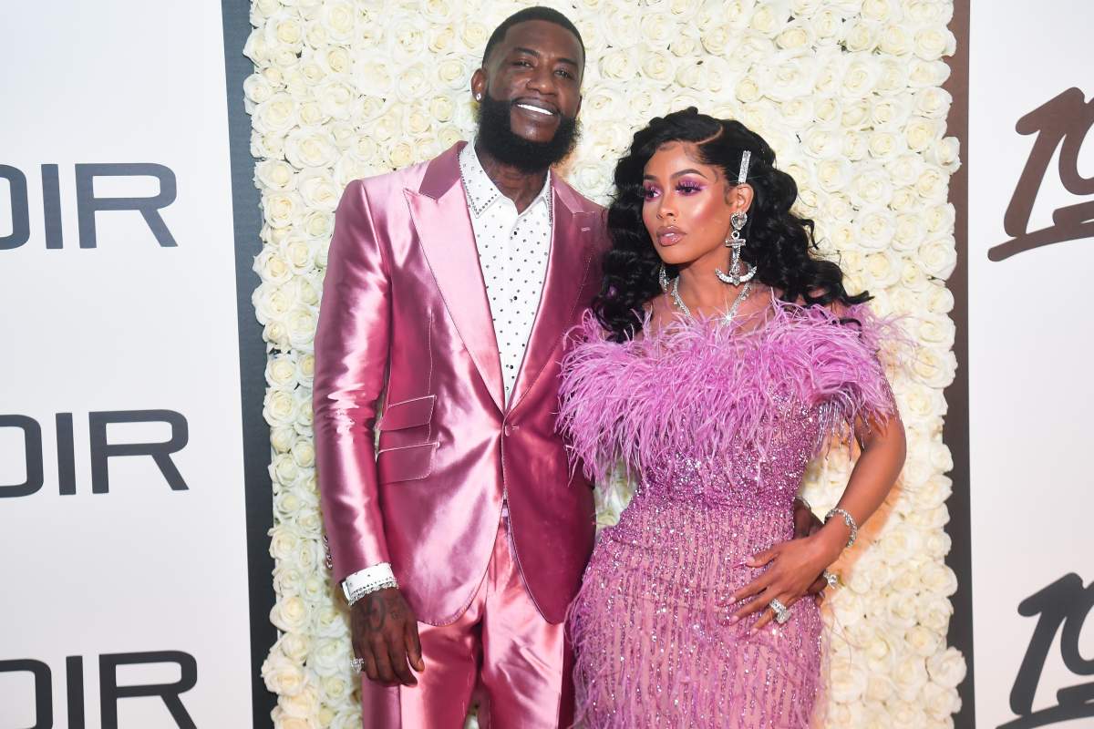 Gucci Mane and Keyshai Ka'oir attend Gucci Mane Black Tie Gala at St. Regis Atlanta on February 13, 2020 in Atlanta, Georgia.
