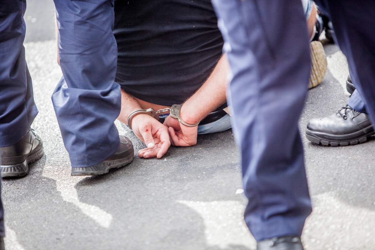 An Austrian man was charged after intentionally farting at police officers.