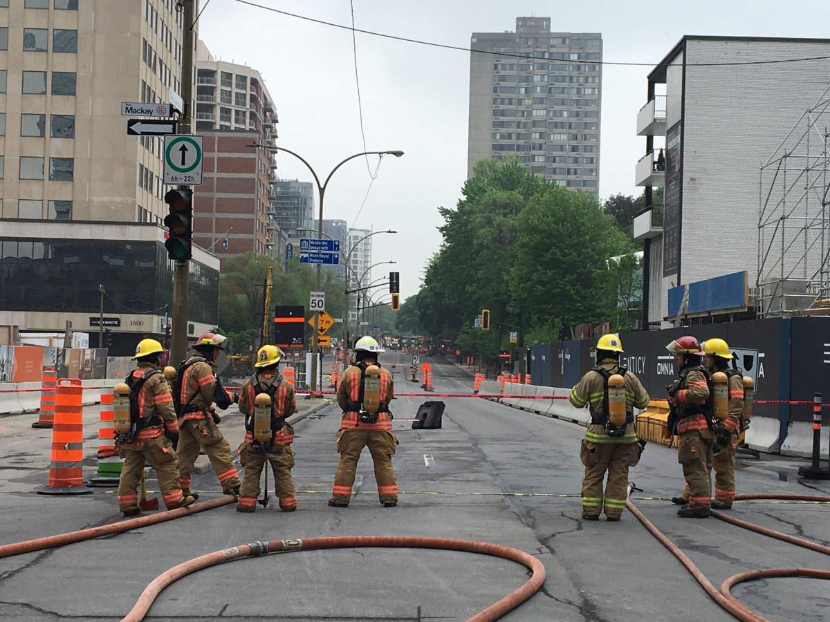 Fire department spokesperson Stephanie Lorrain said the leak was detected at 10 a.m. and firefighters are still trying to contain it as of 1:30 p.m. Wednesday afternoon.