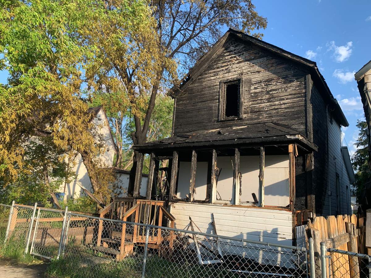 Crews had to return to the home on Disraeli Street to put out hot spots.