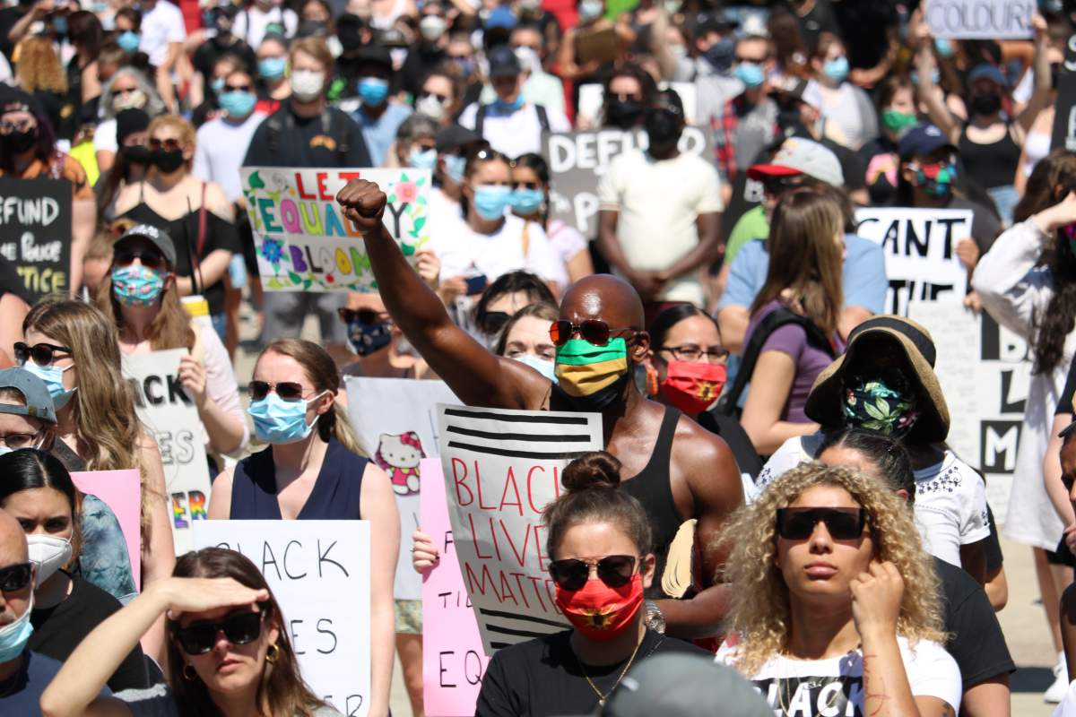 Thousands of Londoners came out in support of the Black Lives Matter rally in London on Saturday.