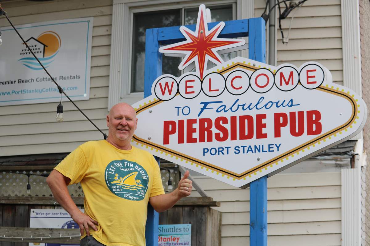 Brent Noels, the owner of the Pierside Pub in Port Stanley. June 22, 2020.