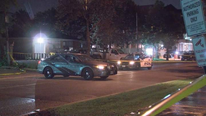 A photo from the scene at Jane Street and Wilson Avenue.