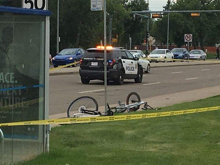 Edmonton police and paramedics were seen in the area of 111 Avenue and Kingsway on Friday afternoon after a man was stabbed, according to a Good Samaritan at the scene.