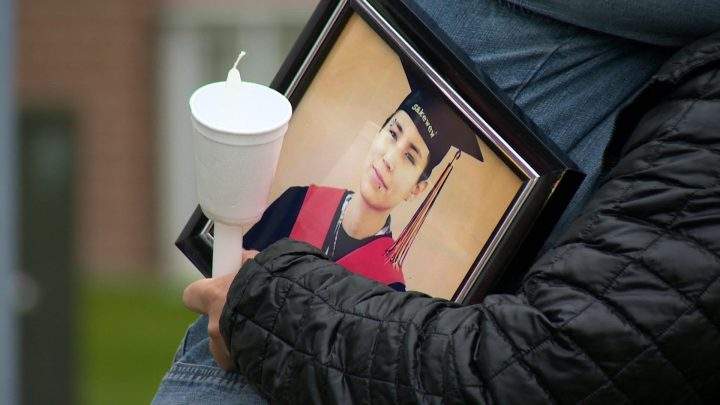 Family encourages forgiveness at Kionna Nicotine vigil in Saskatoon
