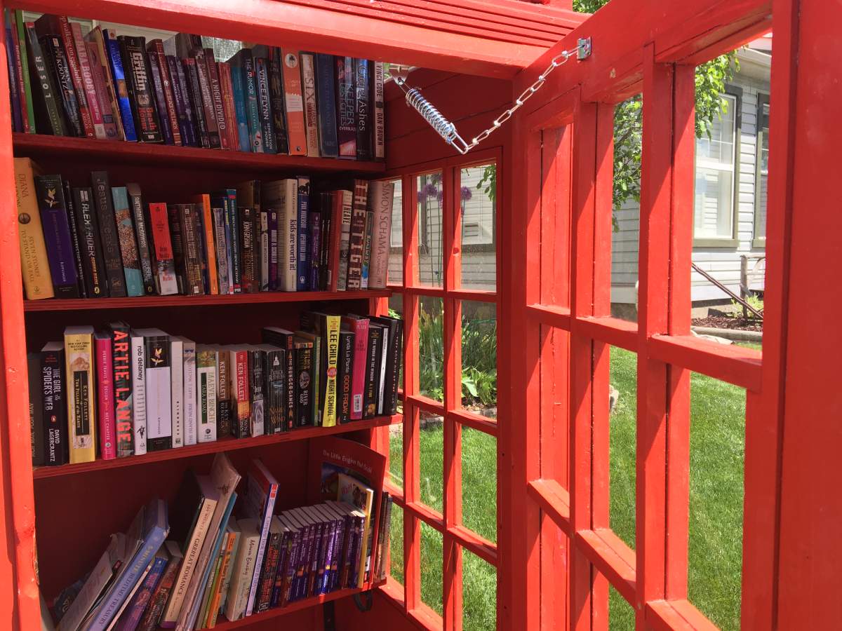 Inside Bernie’s library.