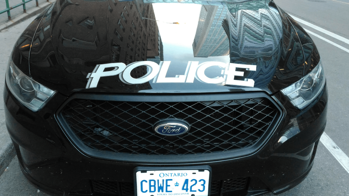 Police say at 8:30 p.m., an officer stopped a power-assisted bicycle in the area of Monaghan and Sherbrooke streets after it drove through a red light.