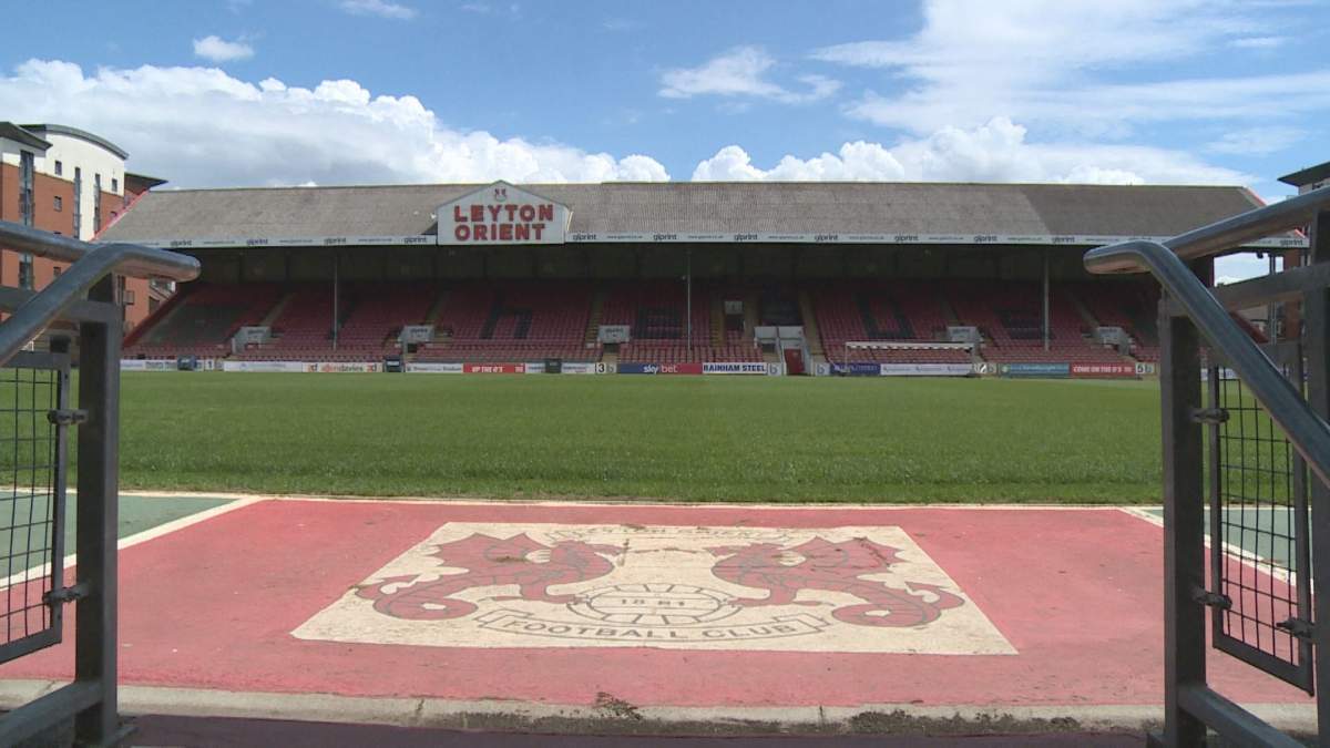 Leyton Orient F.C.’s Breyer Group Stadium in London, England. In the 2019-2020 season, the team competed in League Two; the fourth tier of English soccer.
