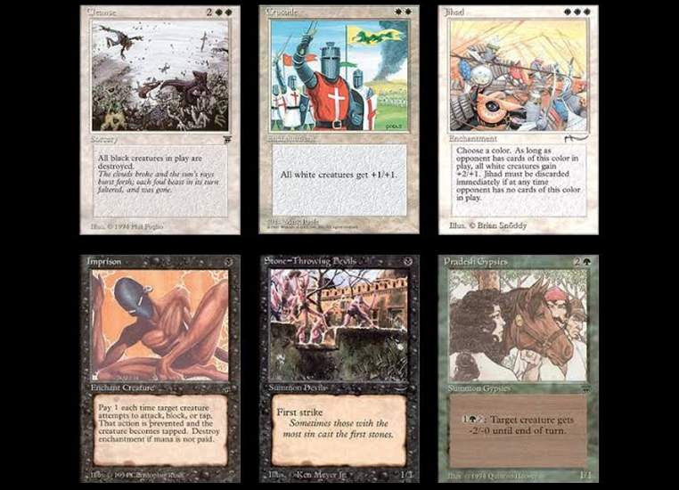 Wizards of the Coast has removed several racist cards from its ‘Magic: The Gathering’ card game.