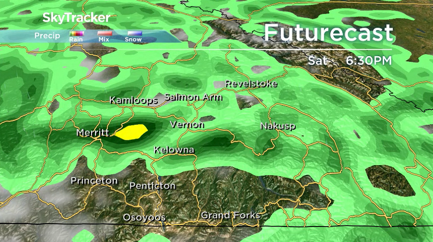 Rain and the risk of thunderstorms returns on Saturday.