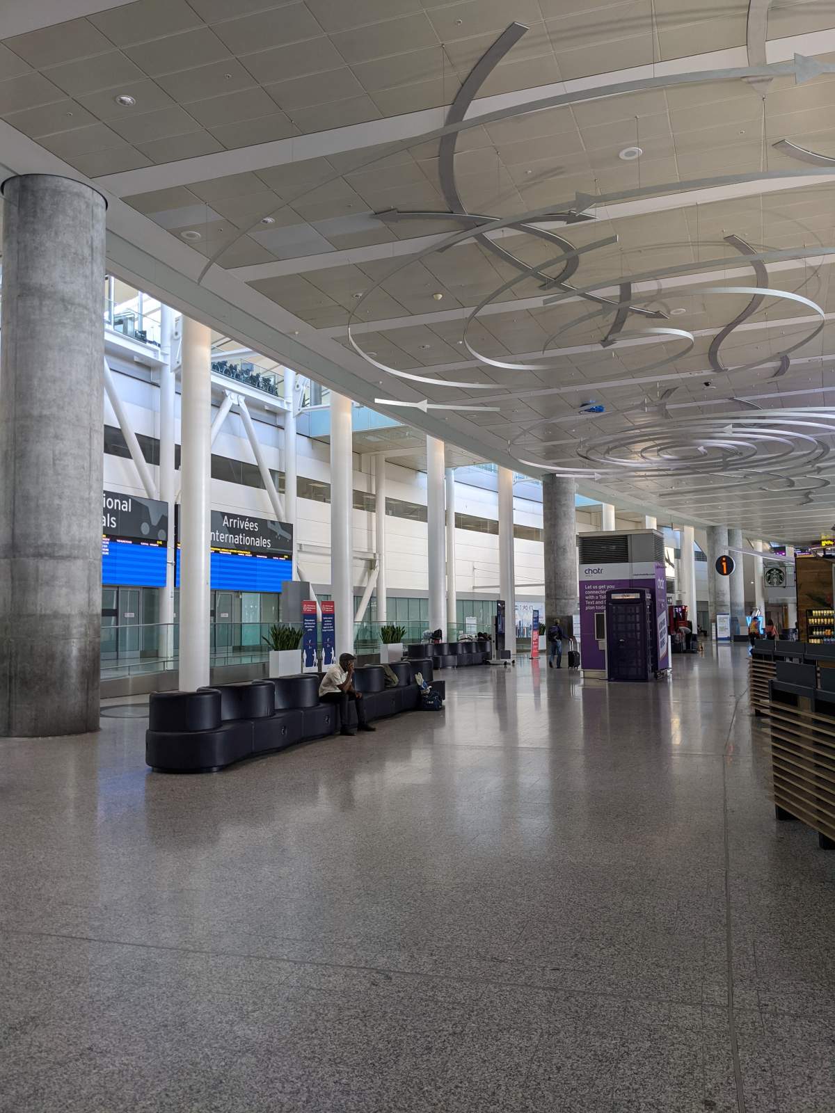 Passengers arriving at Pearson International Airport in June found the usually crowded concourse eerily quiet.