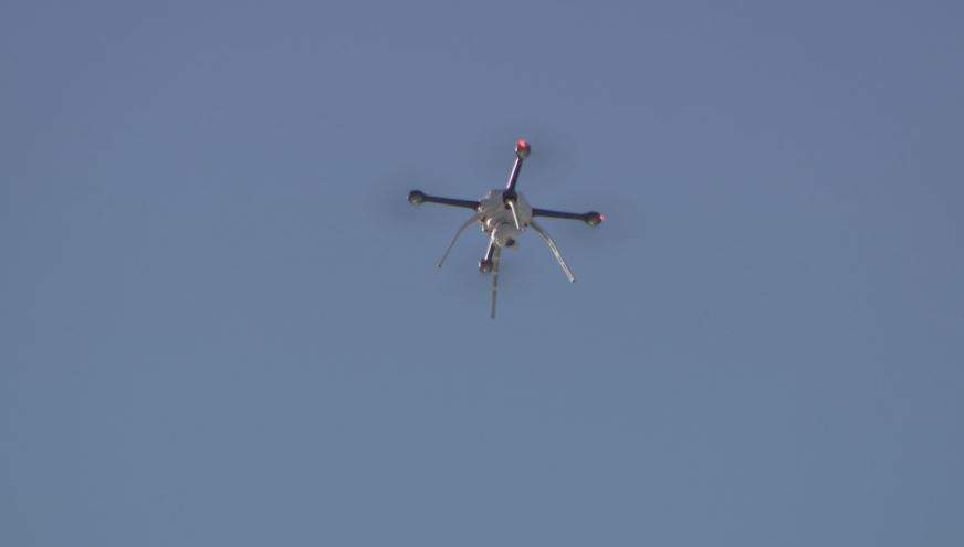 This is a SkyRanger R60 drone that is used by the RCMP. This photo was taken in the same area on Feb. 8, 2020.
